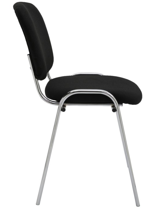 Scaun vizitator Ken C stofa, negru
