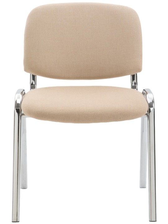 Scaun vizitator Ken C stofa, crem Scaun vizitator Ken C stofa, crem