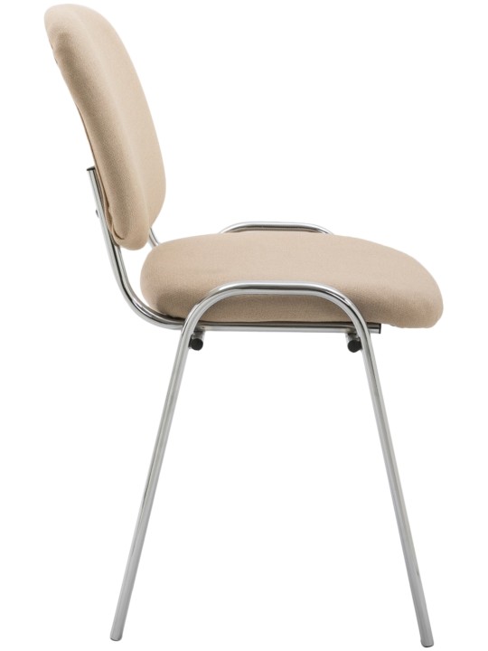 Scaun vizitator Ken C stofa, crem Scaun vizitator Ken C stofa, crem