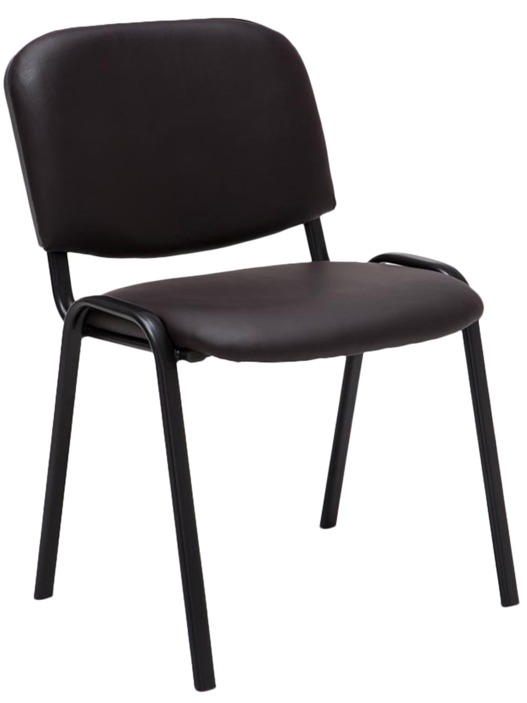 Scaun vizitator Ken imitatie de piele, maro