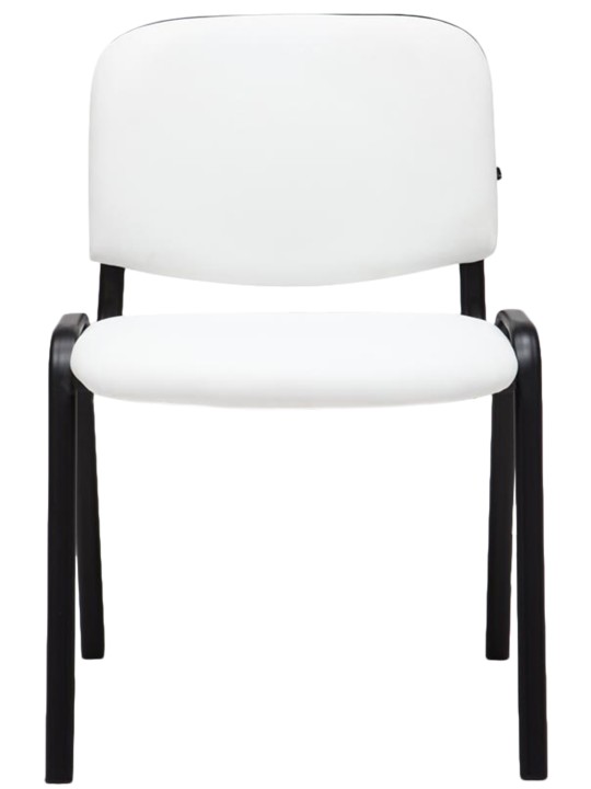 Scaun vizitator Ken imitatie de piele, alb Scaun vizitator Ken imitatie de piele, alb