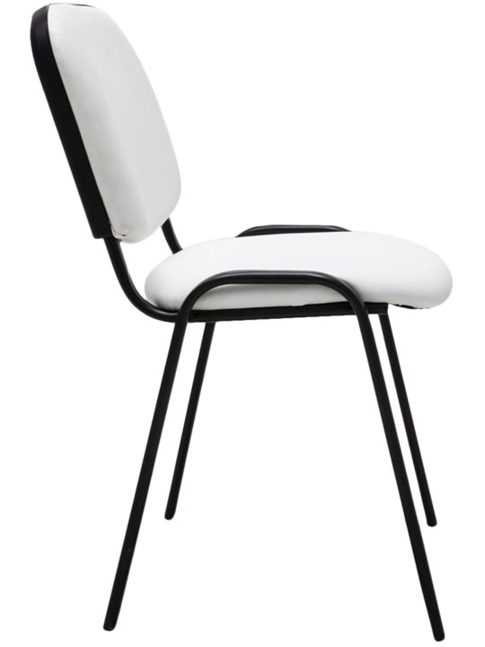 Scaun vizitator Ken imitatie de piele, alb Scaun vizitator Ken imitatie de piele, alb