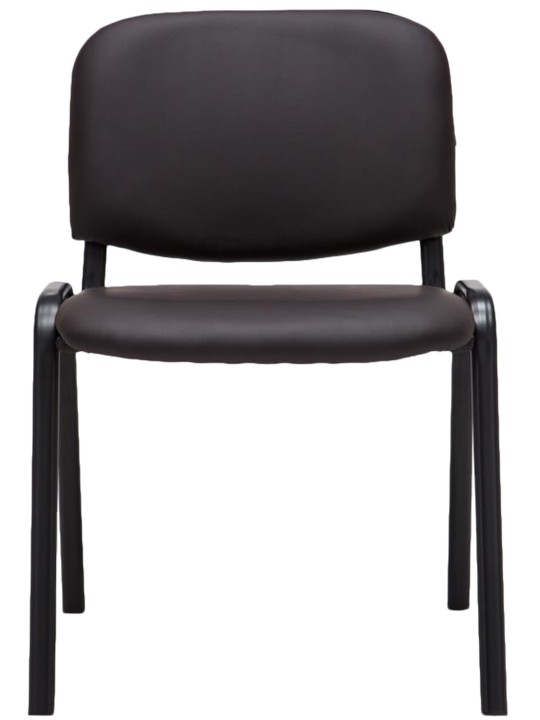 Scaun vizitator Ken imitatie de piele, maro