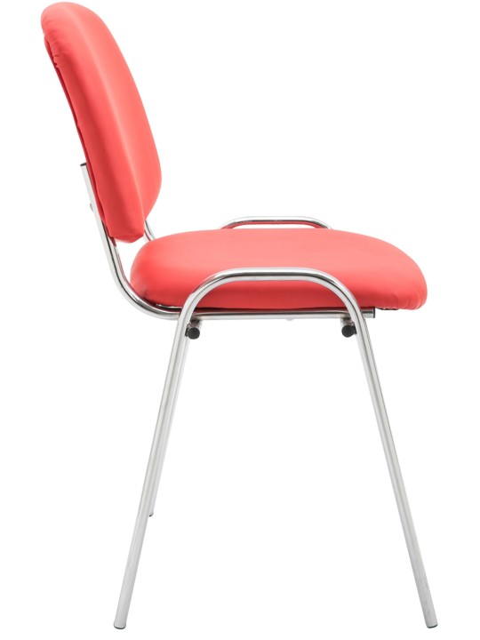 Scaun vizitator Ken C imitatie piele, roșu Scaun vizitator Ken C imitatie piele, roșu