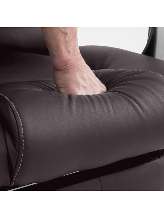 Scaun de birou Pacific cu functie de masaj V2, maro