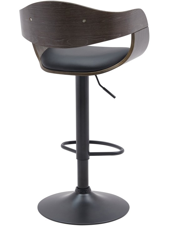 Set 2 taburete de bar Kingston B imitatie piele, negru/gri Set 2 taburete de bar Kingston B imitatie piele, negru/gri