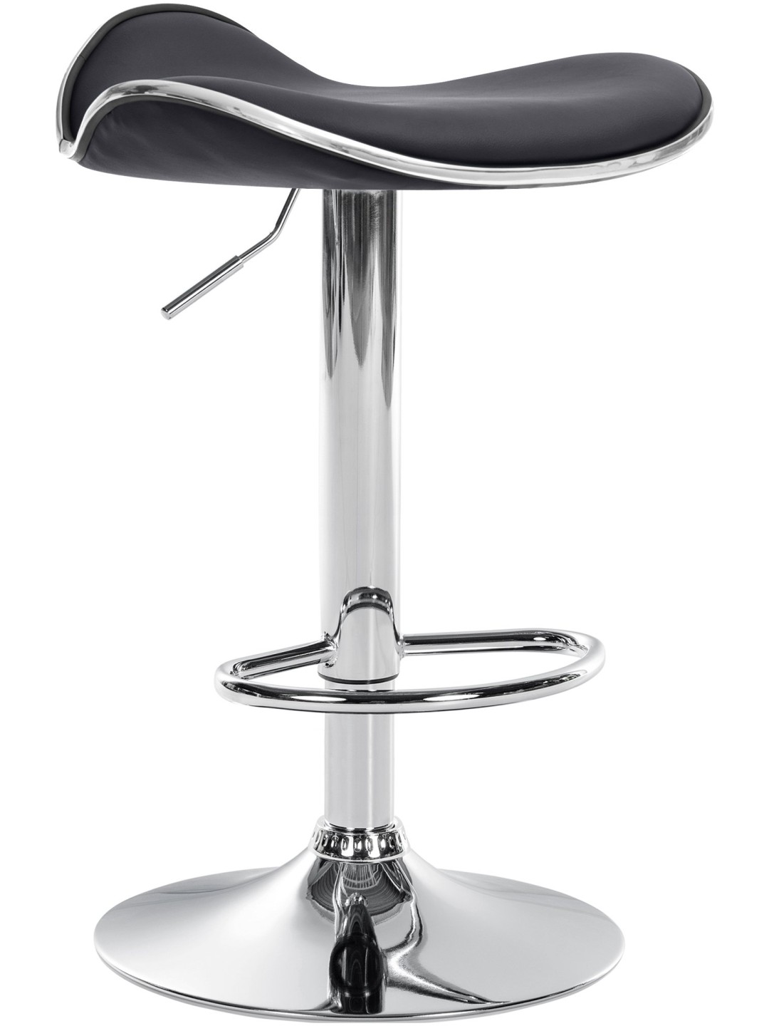 Scaun de bar Shanghai imitatie piele C, negru