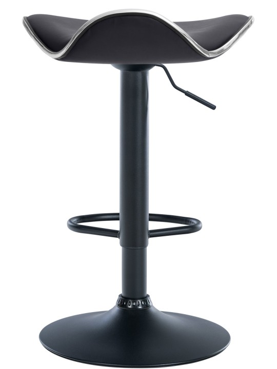 Scaun de bar Shanghai piele artificiala, negru