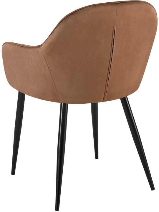 Scaun din catifea Boise, maro