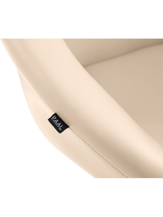 Scaun de bar Davie imitatie piele, crem