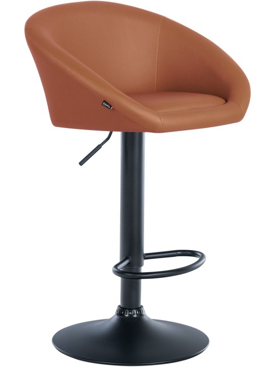 Scaun de bar Davie imitatie piele, maro deschis