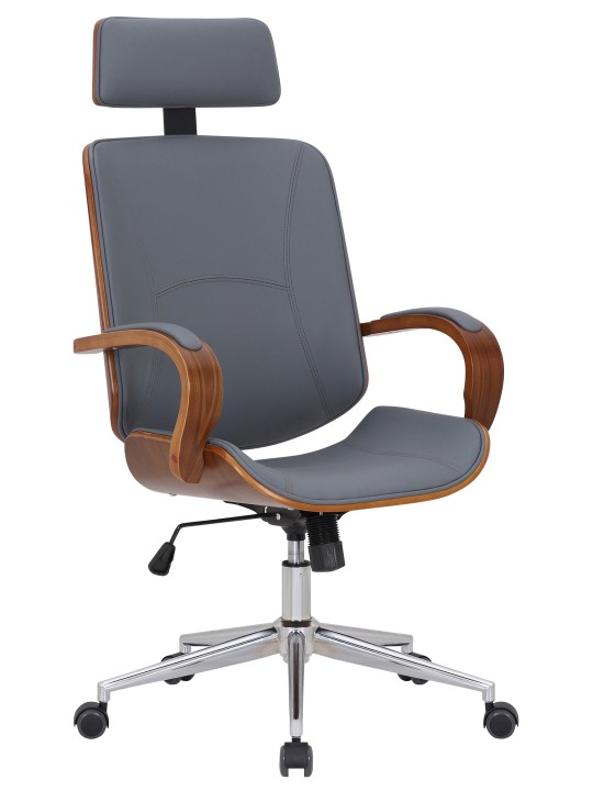 Scaun de birou Dayton, nuc/gri