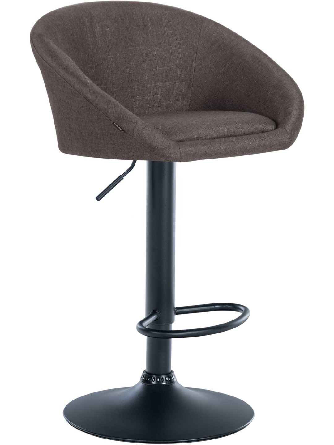 Scaun de bar țesătură Davie, gri închis