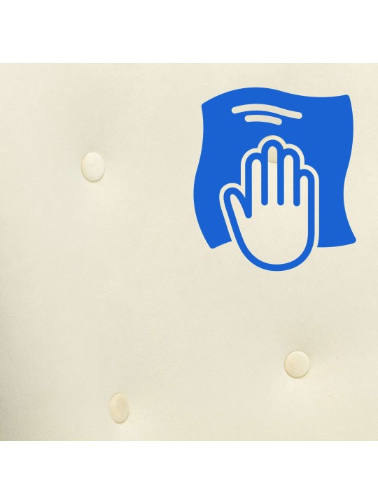 Scaun balansoar Sanka catifea, crem