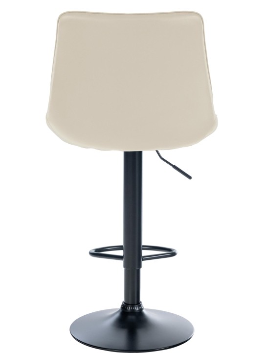 Set 2 taburete de bar Toni imitatie piele, crem