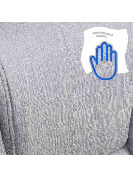 Scaun de birou BIG Xanthos stofa, gri