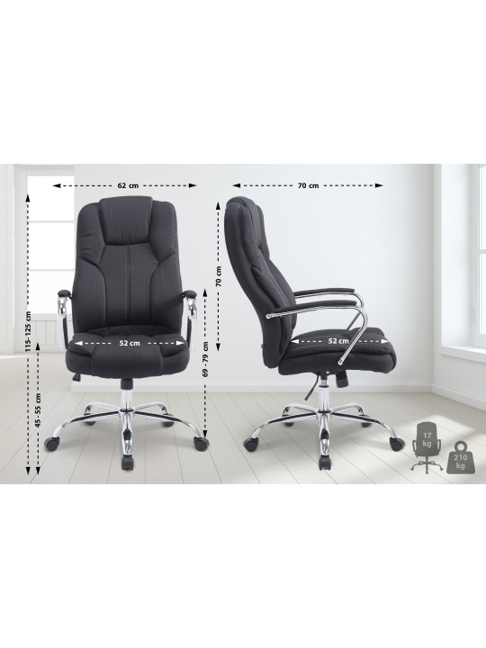 Scaun de birou BIG Xanthos stofa, negru Scaun de birou BIG Xanthos stofa, negru