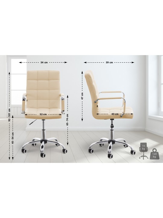 Scaun de birou Deli V2, crem Scaun de birou Deli V2, crem