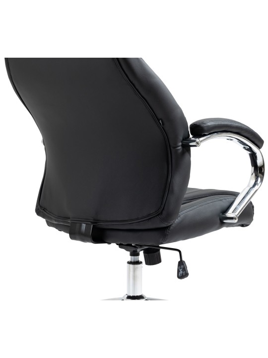 Scaun de birou din piele naturala Wigan, negru Scaun de birou din piele naturala Wigan, negru