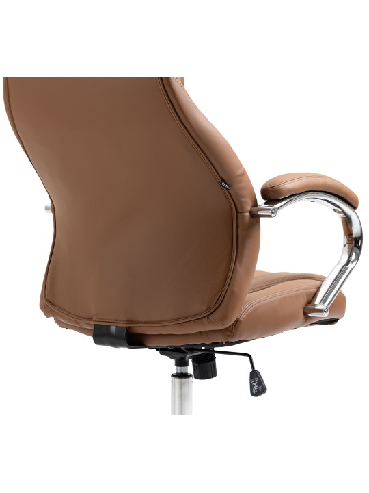 Scaun de birou Wigan piele naturala, maro deschis