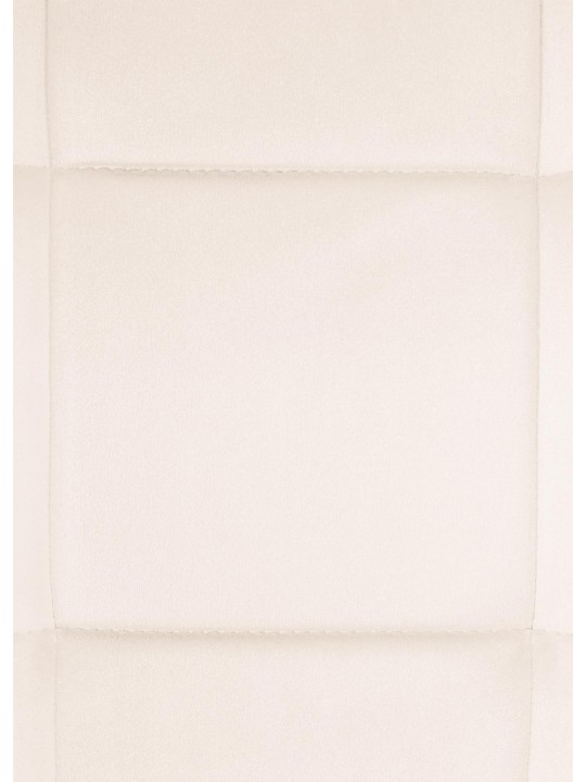 Scaun de sufragerie din catifea Vermont, crem