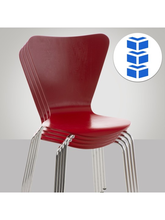 Scaun vizitator Calisto, roșu Scaun vizitator Calisto, roșu