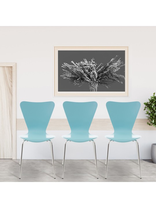 Scaun vizitator Calisto, albastru deschis