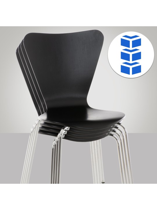 Scaun vizitator Calisto, negru