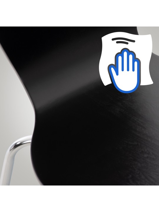 Scaun vizitator Calisto, negru