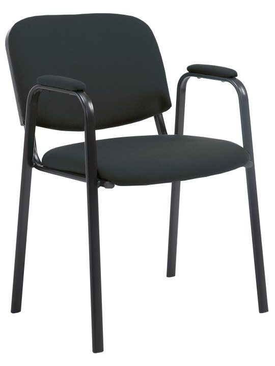 Scaun vizitator Ken PRO material, negru Scaun vizitator Ken PRO material, negru