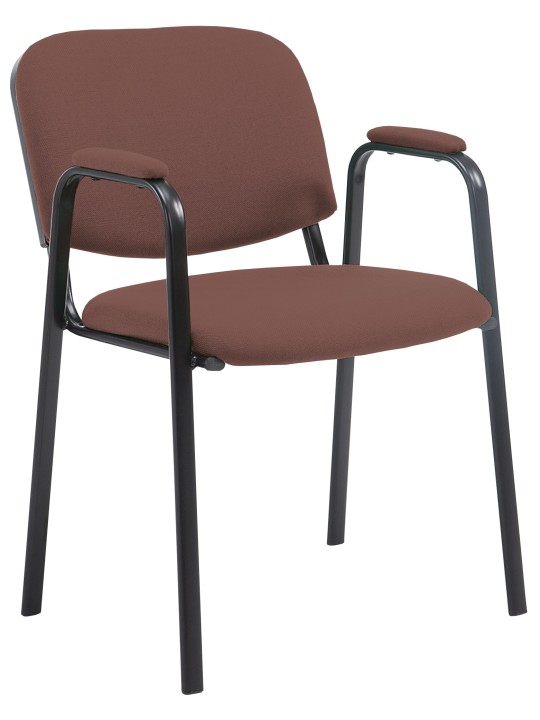 Scaun vizitator Ken PRO material, maro