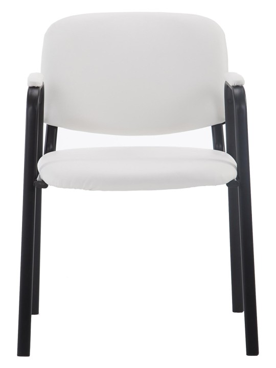 Scaun vizitator Ken PRO piele artificiala, alb