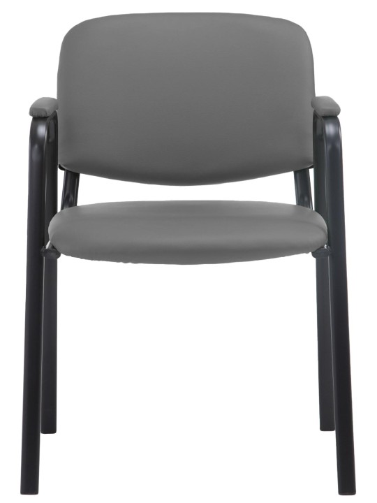 Scaun vizitator Ken PRO piele artificiala, gri Scaun vizitator Ken PRO piele artificiala, gri