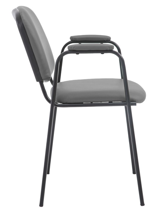 Scaun vizitator Ken PRO piele artificiala, gri Scaun vizitator Ken PRO piele artificiala, gri