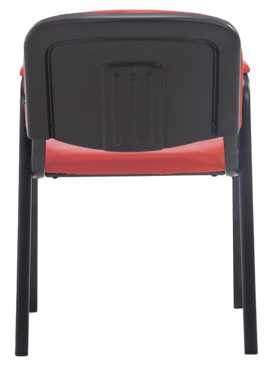 Scaun vizitator Ken PRO piele artificiala, roșu