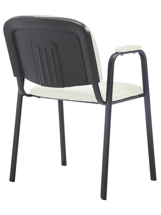 Scaun vizitator Ken PRO piele artificiala, crem Scaun vizitator Ken PRO piele artificiala, crem