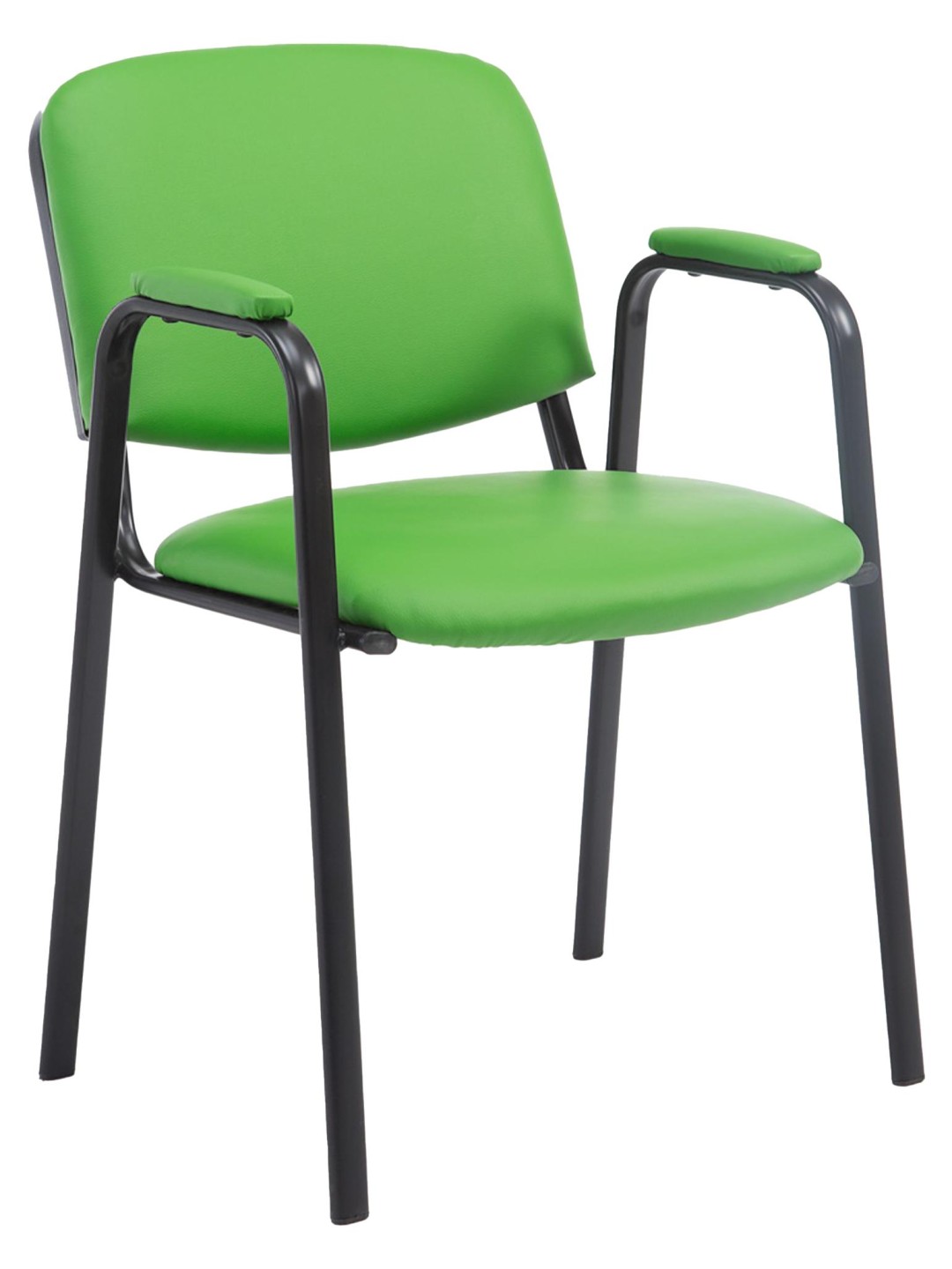 Scaun vizitator Ken PRO piele artificiala, verde