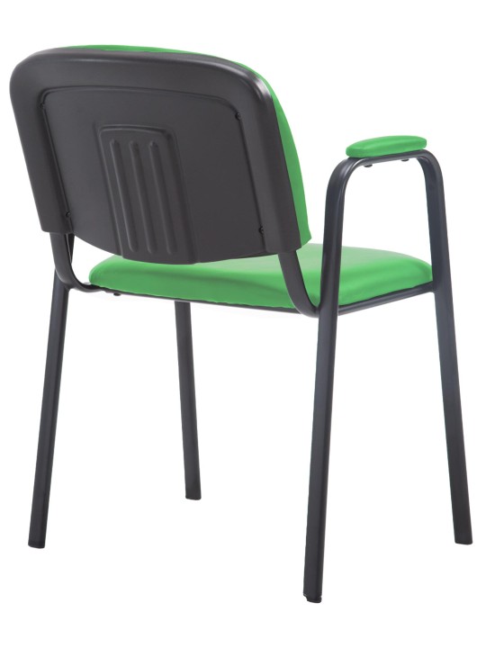 Scaun vizitator Ken PRO piele artificiala, verde
