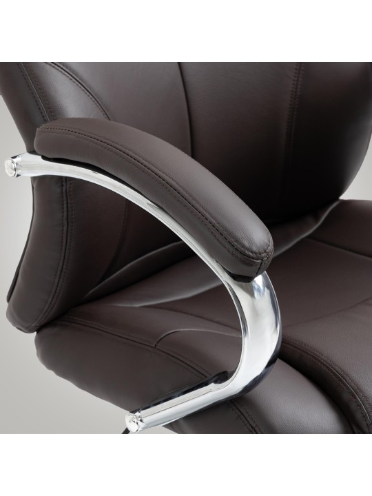 Scaun de birou Salford piele naturala, maro