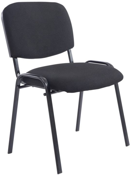 Scaun vizitator Ken XL material, negru