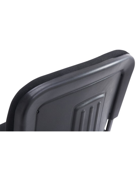 Scaun vizitator Ken XL material, negru