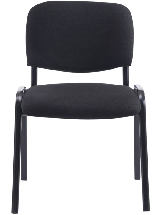 Scaun vizitator Ken XL material, negru