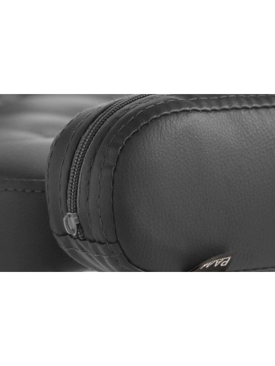 Scaun de lucru Dublin imitatie piele, negru