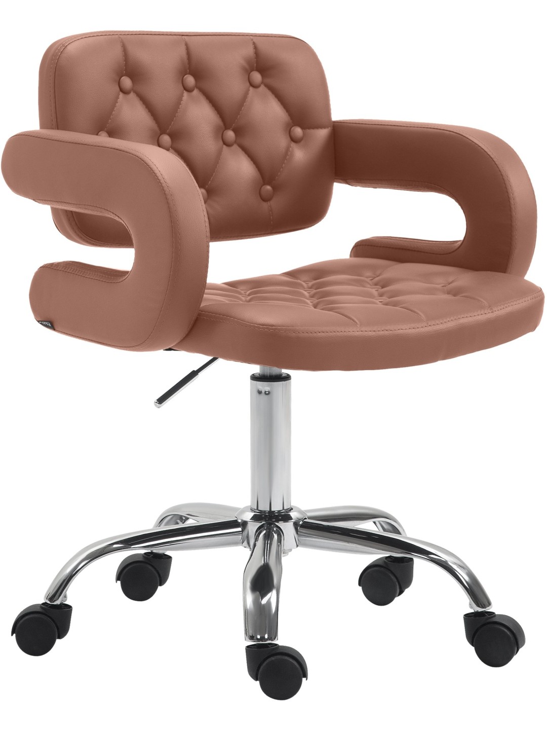 Scaun de lucru Dublin imitatie piele, coniac