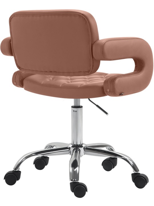 Scaun de lucru Dublin imitatie piele, coniac