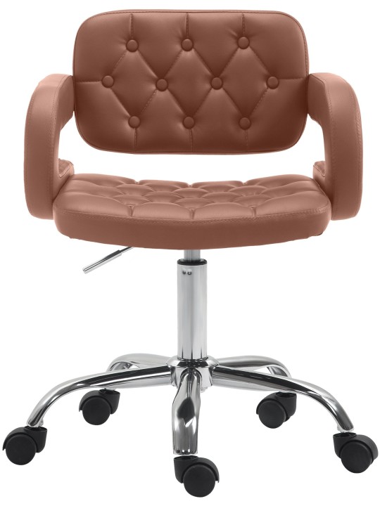 Scaun de lucru Dublin imitatie piele, coniac