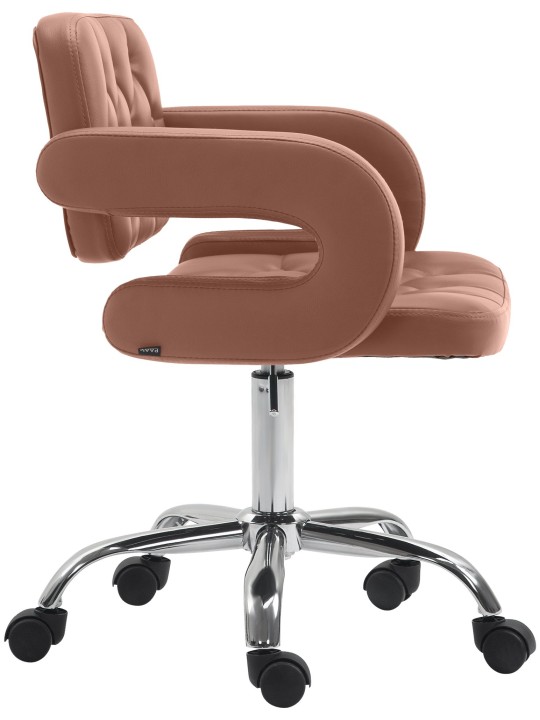 Scaun de lucru Dublin imitatie piele, coniac