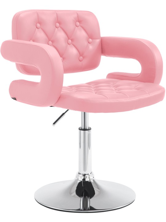 Sezlong Dublin imitatie piele, roz