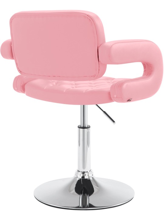 Sezlong Dublin imitatie piele, roz