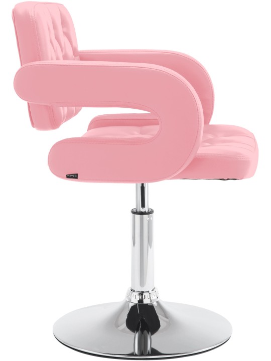 Sezlong Dublin imitatie piele, roz